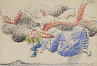 Le Corbusier - Femmes Nuages Rose Et Bleue