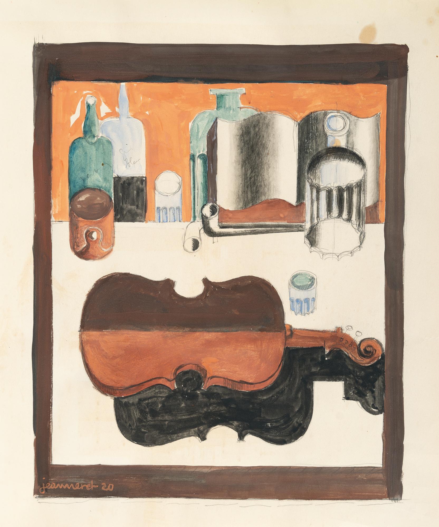 Le Corbusier - Nature morte au violon rouge