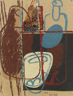 Le Corbusier - Nature Morte Aux Bouteilles, Verres Et Carafes