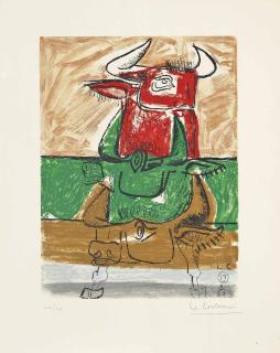 Le Corbusier - Plate 19 From: Unit, A.C. Mazo Et Cie., Paris, 1965