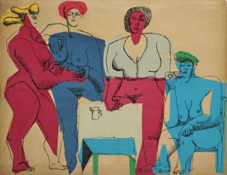 Le Corbusier - Quatre femmes autour d\'une table