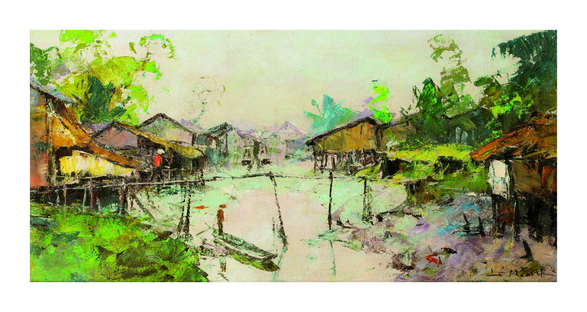 Le Minh - River Scene In Saigon