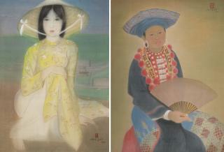 Le Nang Hien - Woman at the Seaside; & Red Yao Woman of North Vietnam