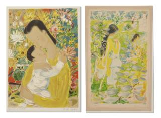 Le Pho - (I) Mother And Child (Ii) Sisters