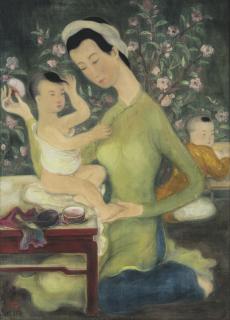 Le Pho - La Toilette de l\'Enfant (Child Bathing)