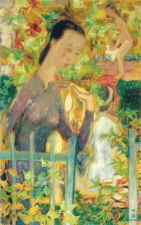 Le Pho - Lady In The Garden(Painted In 1956)