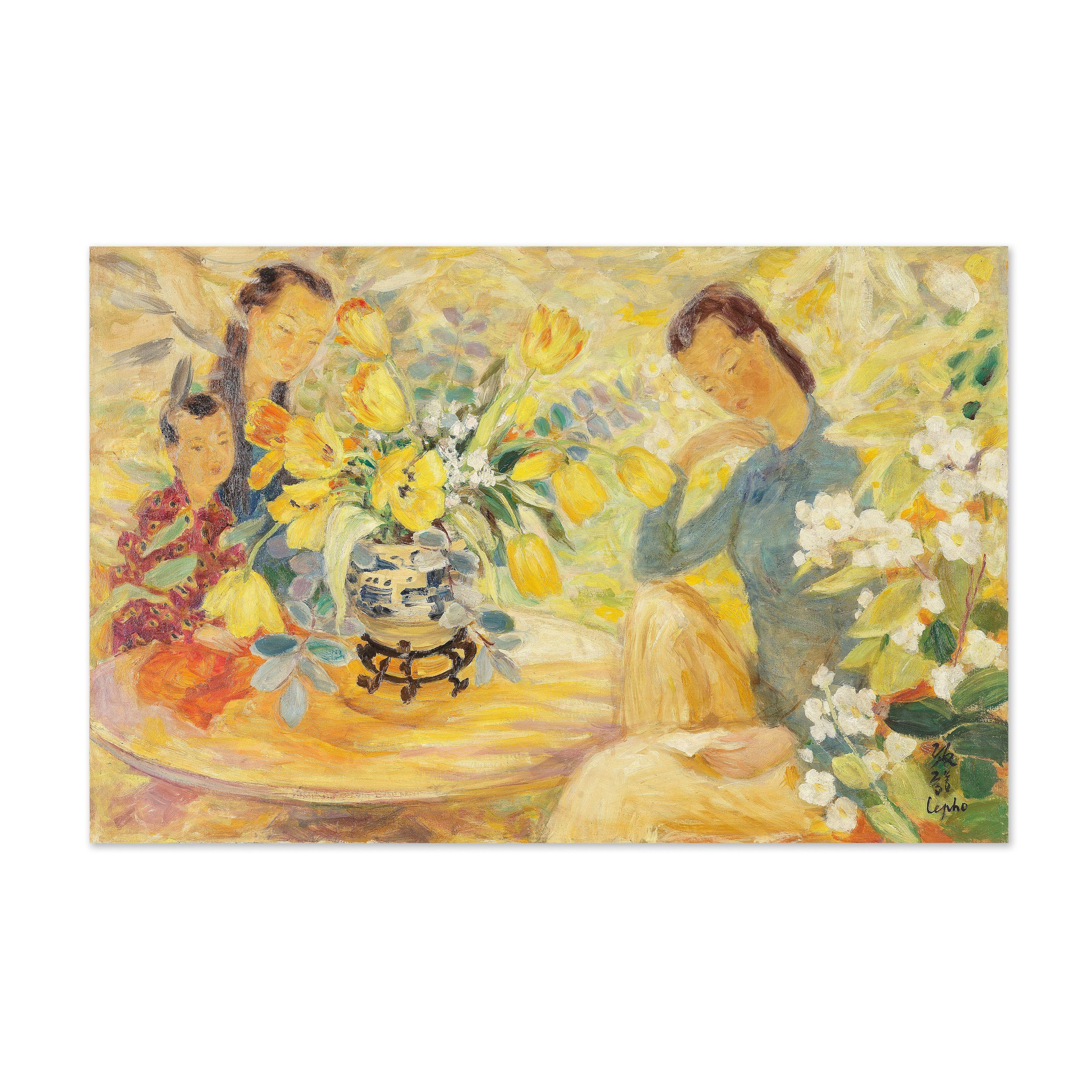 Le Pho - Maternité aux fleurs