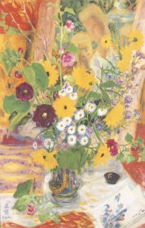 Le Pho - Still life - vase of flowers