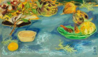 Le Pho - Still Life With Artichokes