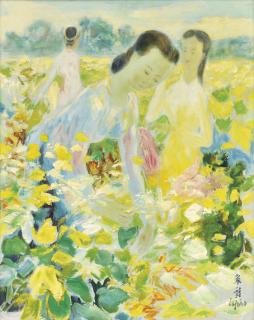 Le Pho - Three Ladies In The Garden