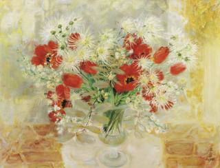 Le Pho - Vase De Fleurs (Vase Of Flowers)