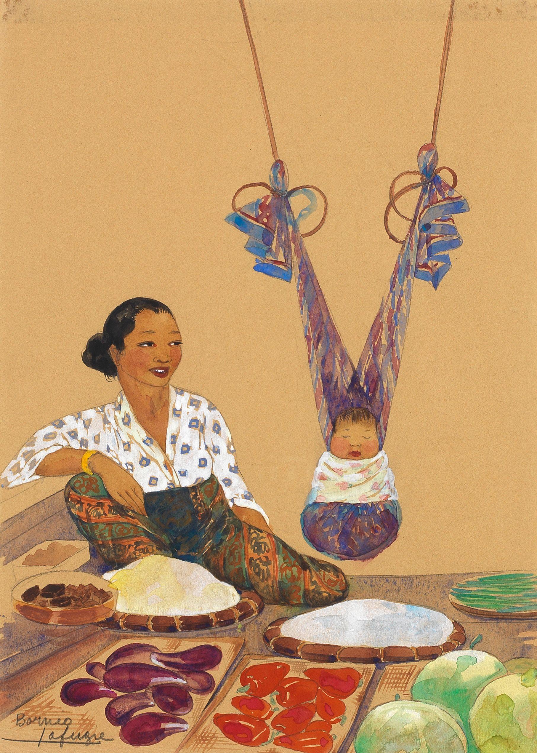 Léa Lafugie - Mother and child, Borneo