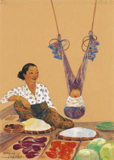 Léa Lafugie - Mother and child, Borneo