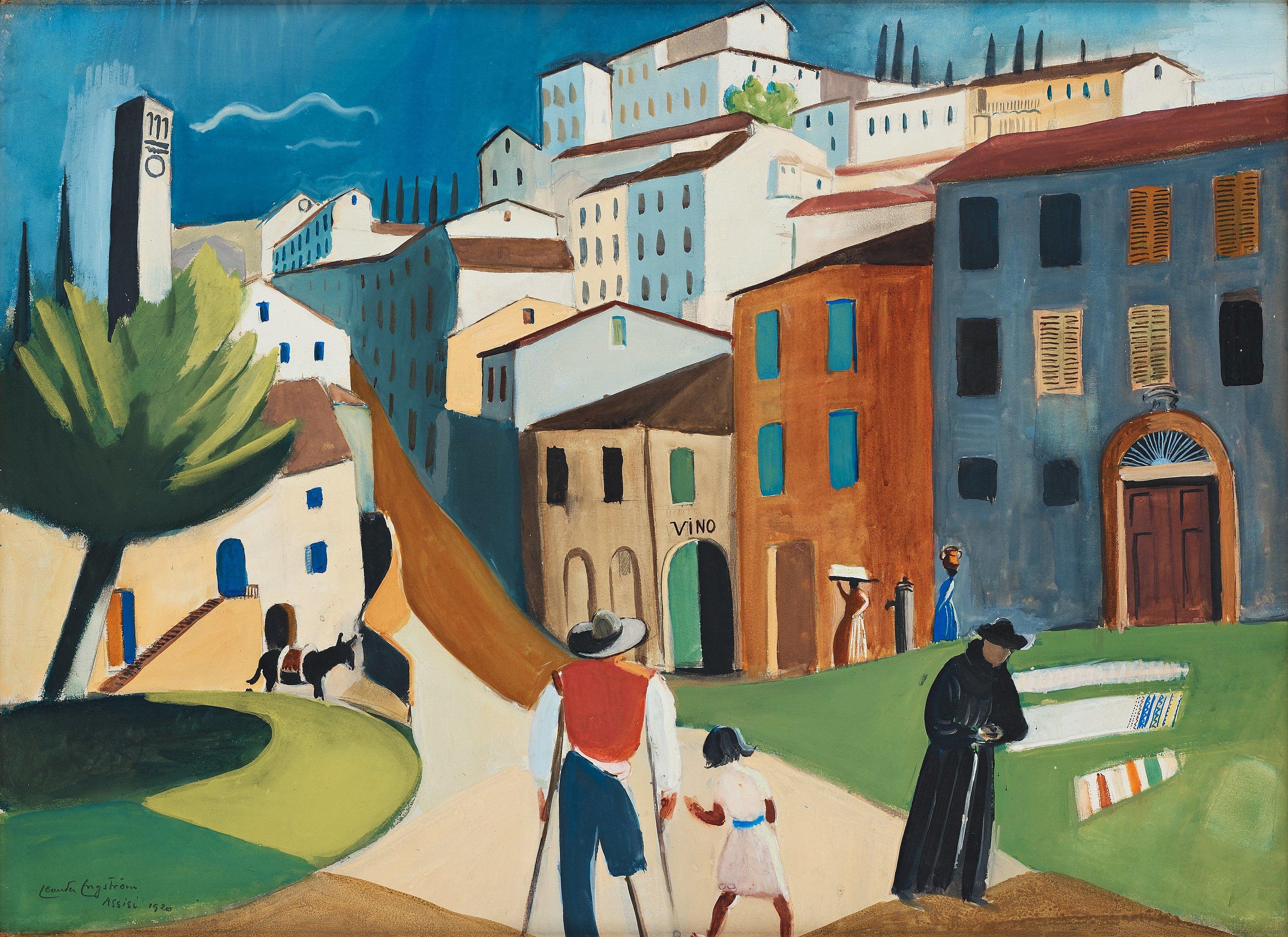 Leander Engström - City view, Assisi