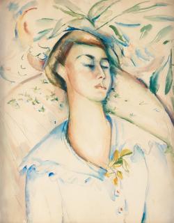 Leander Engström - Portrait of the artist\'s wife