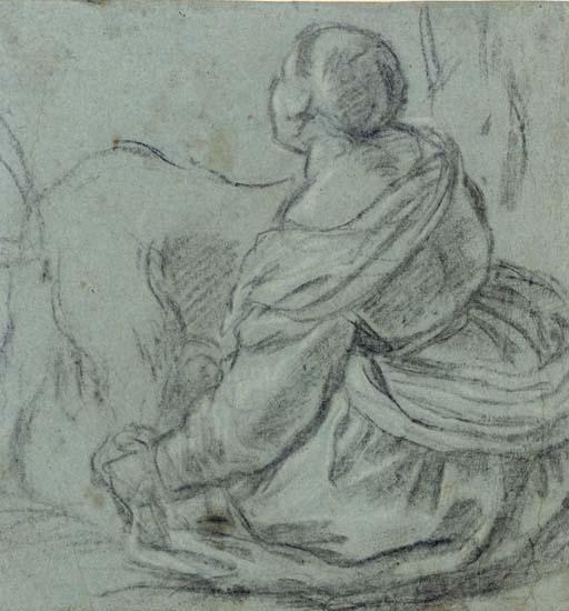 Leandro Dal Ponte - Femme trayant une chèvre (recto); Femme allaitant (verso)