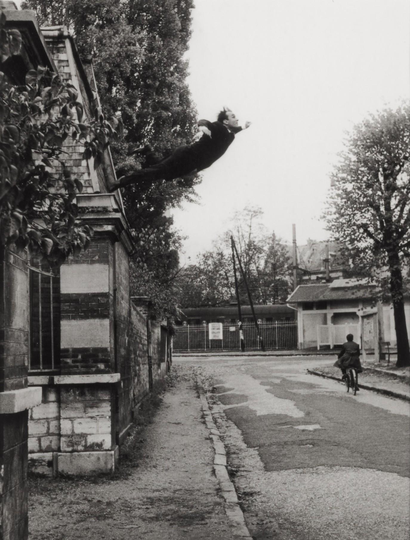 Leap Into The Void (5, Rue Gentil-Bernard, Fontenay-Aux-Roses, October 1960) (Artistic Action By Yves Klein - Collaboration With Harry Shunk And János Kender)