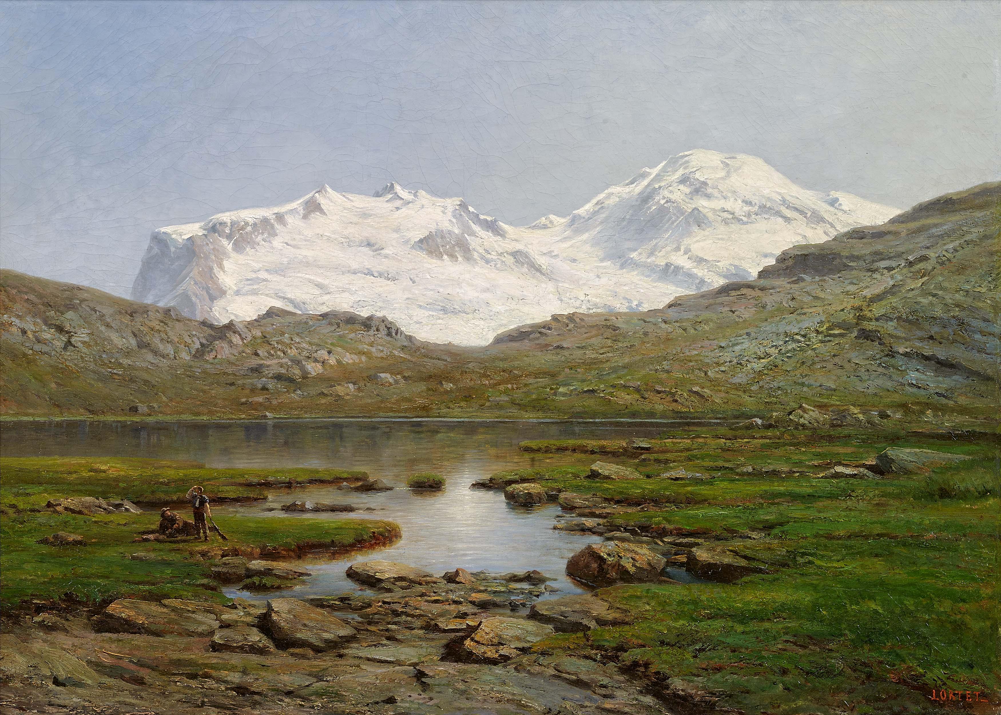 Leberecht Lortet - Der Riffelsee oberhalb von Zermatt