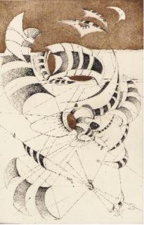 Lee Bontecou - Third Stone; and Untitled Etching, from The National Collection of Fine Arts, Washington D.C. Portfolio (Universal Limited Art Editions 3; and 10)