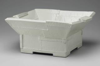 Lee Gee-Jo - White Porcelain Square Vase, 2013