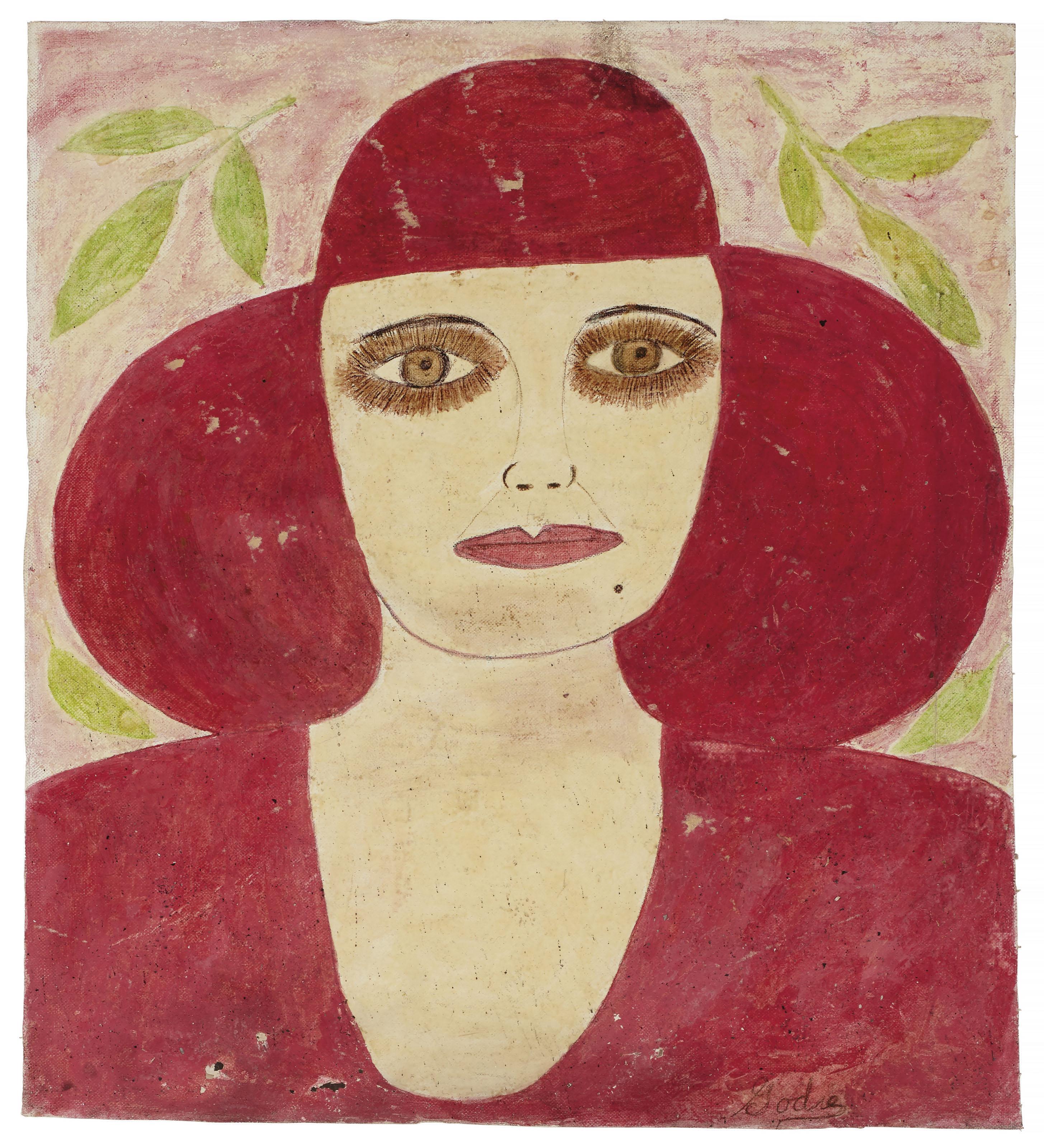 Lee Godie - Woman in Pink