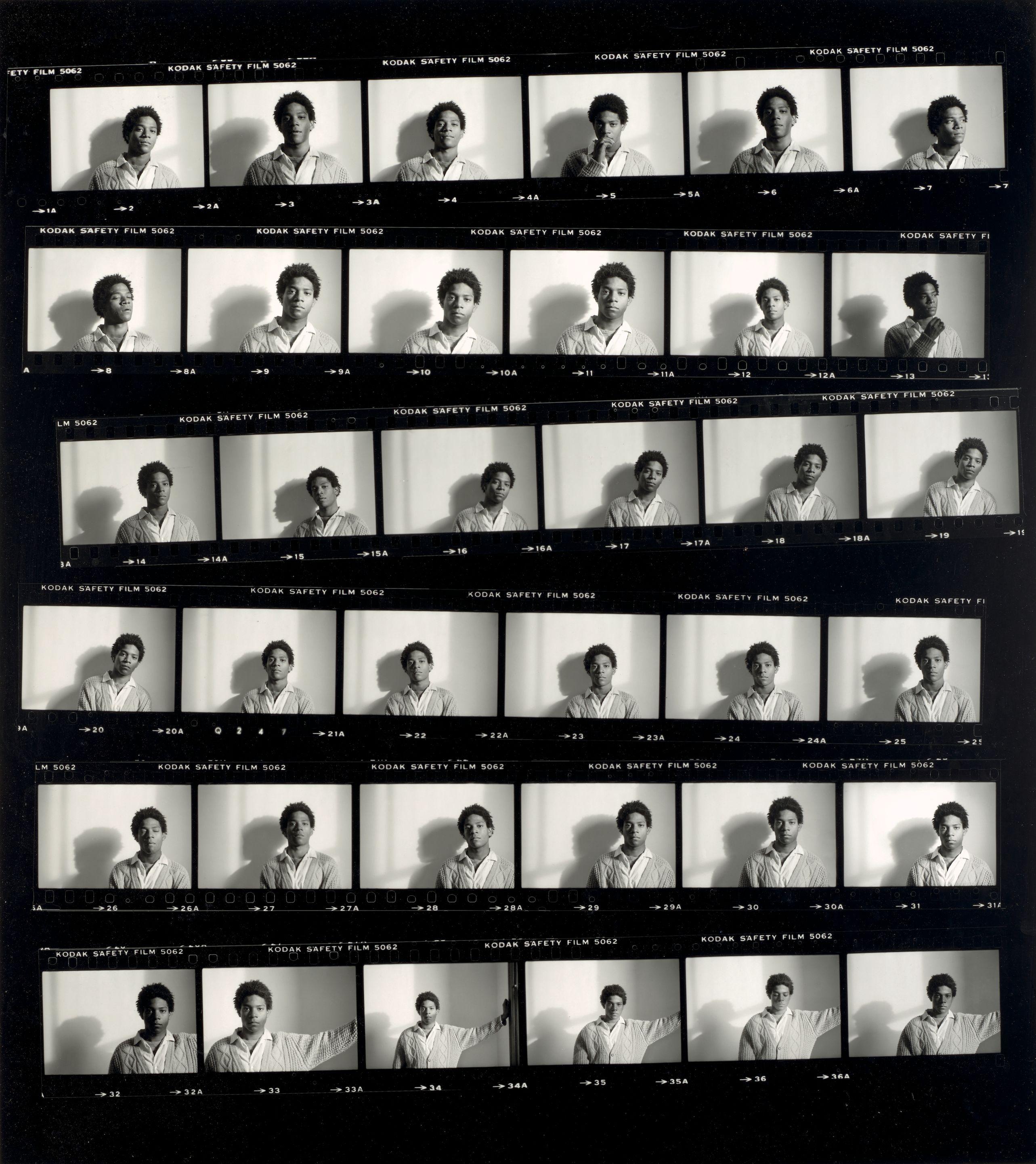 Lee Jaffe - Jean-Michel Basquiat Contact Sheet