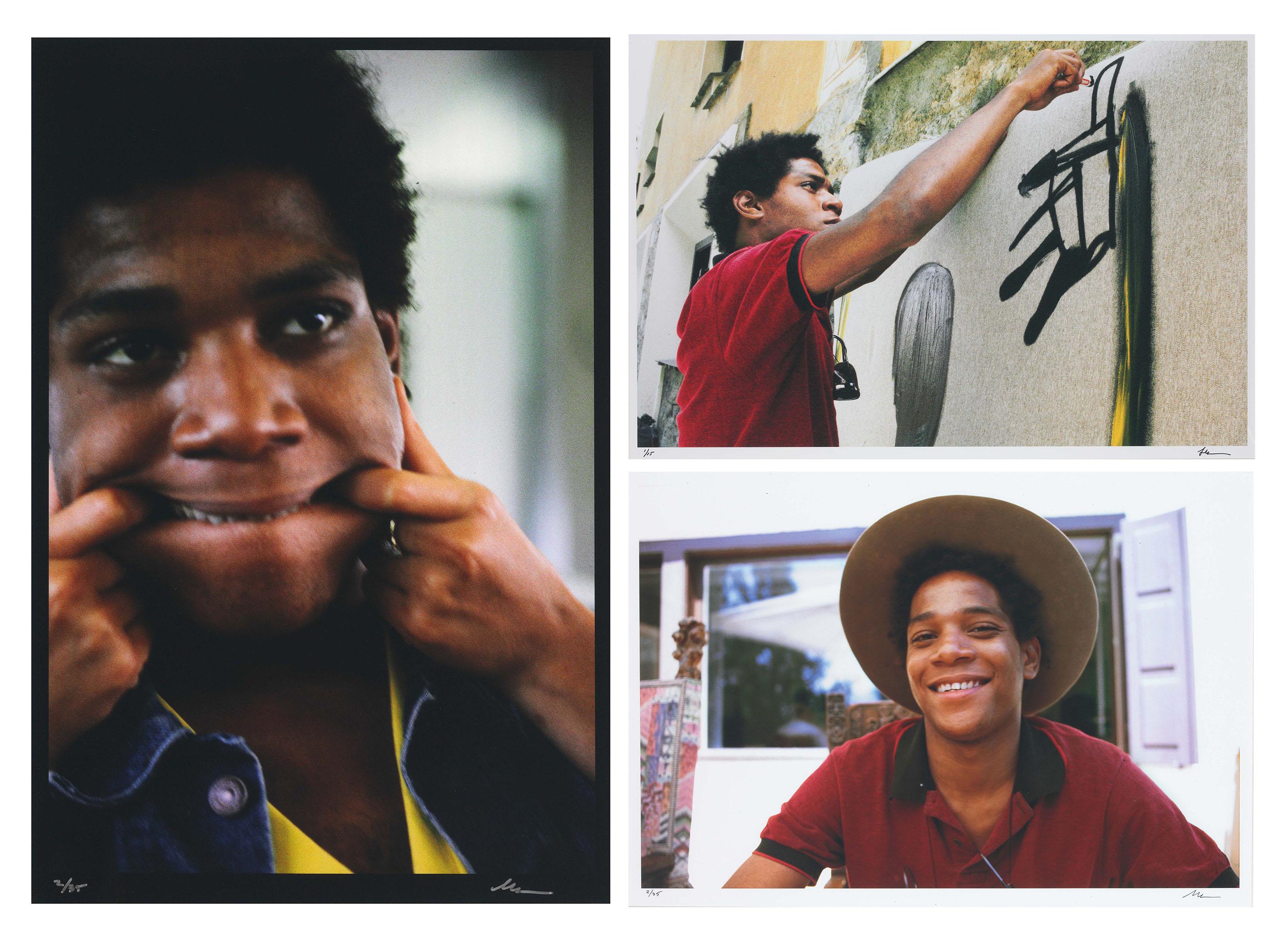 Lee Jaffe - Untitled (Jean-Michel Basquiat, Bullet Train 3); Untitled (Jean-Michel St. Moritz); & Untitled (Jean-Michel Basquiat, Working 1)