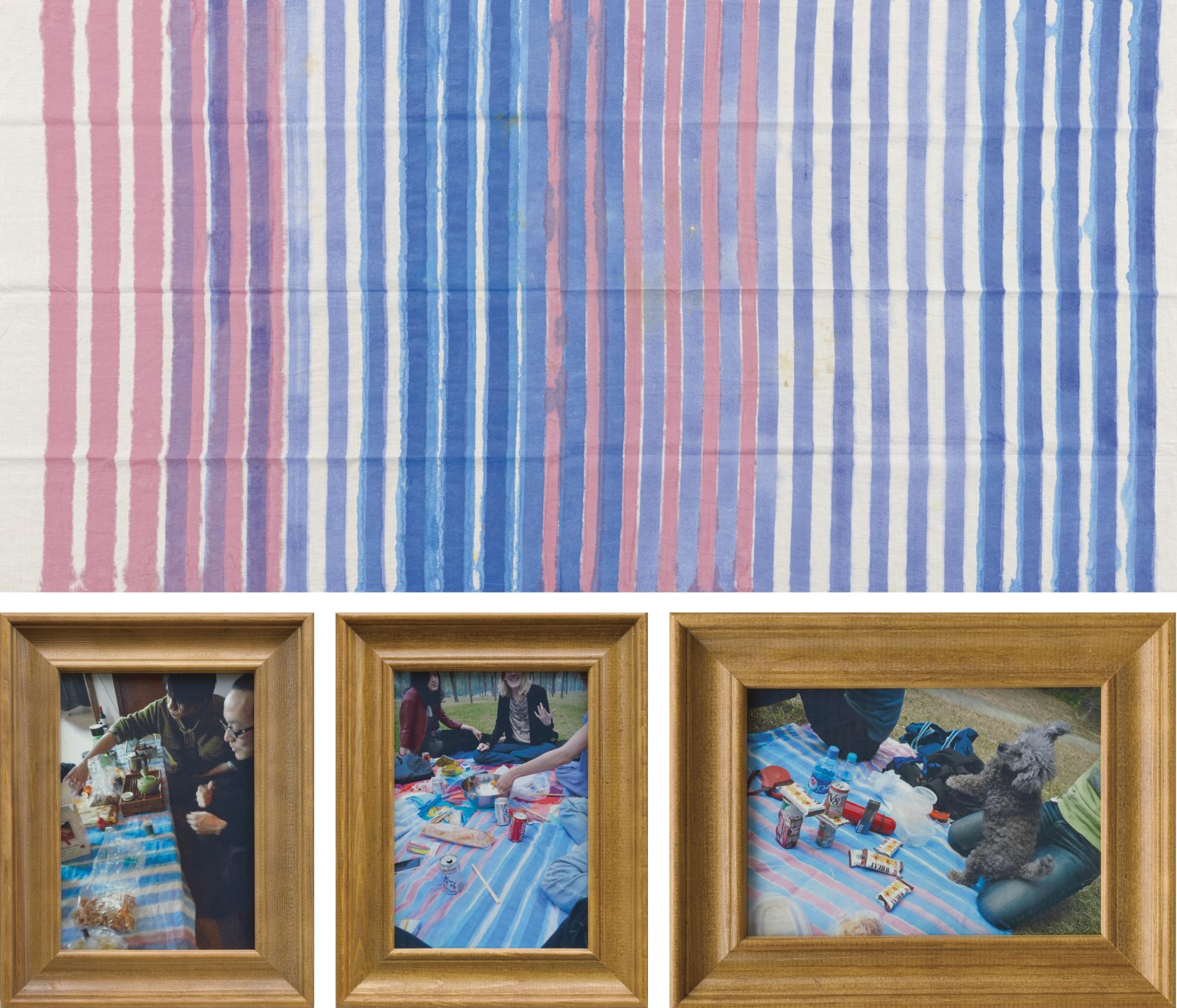 Lee Kit - Hand Painted Cloth Used With Friends In Gathering (Set Of Four)