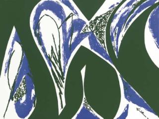 Lee Krasner - Free Space [Blue-Green], from An American Portrait 1776-1976