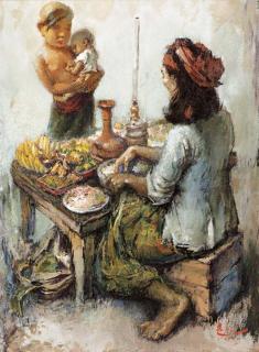 Lee Man Fong - A fruit seller