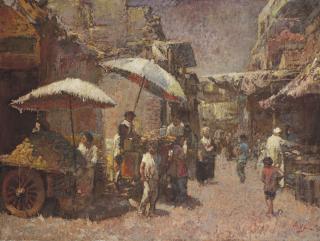 Lee Man Fong - Ancient Street In Cairo