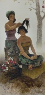 Lee Man Fong - Balinese Maidens