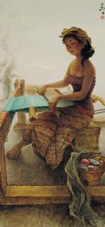 Lee Man Fong - Balinese weaver