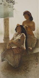 Lee Man Fong - Combing Hair 