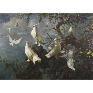 Lee Man Fong - Doves