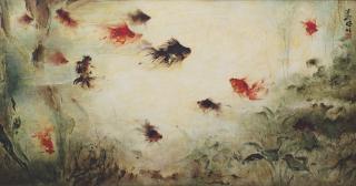 Lee Man Fong - Fifteen Goldfish