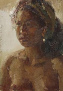Lee Man Fong - Portrait of an Indonesian girl