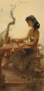 Lee Man Fong - Wanita Menenun (Weaver)