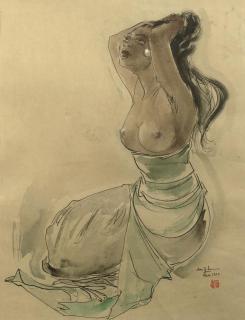 Lee Man Fong - Wanita - Seated Nude