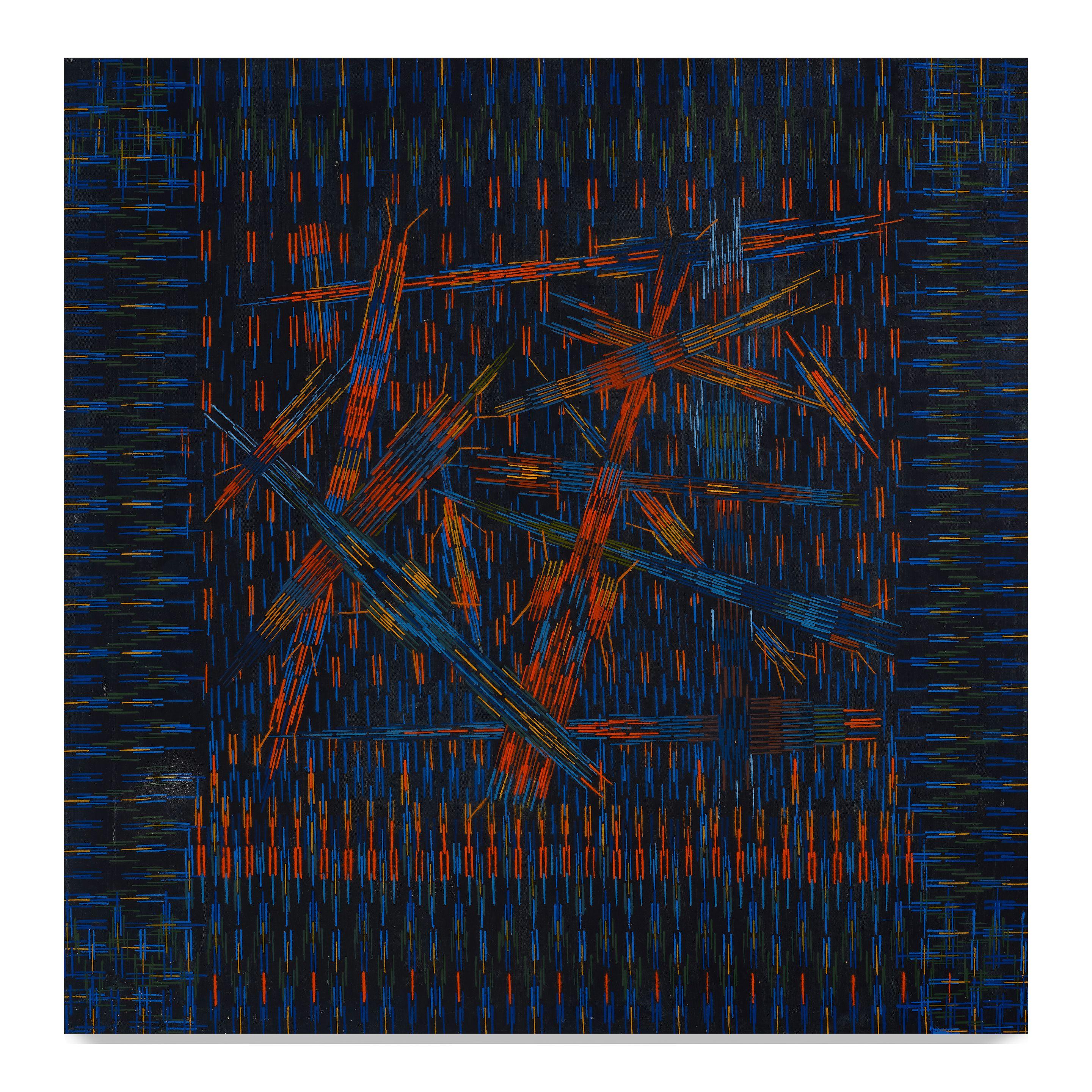 Lee Mullican - Shooting Night, 1975