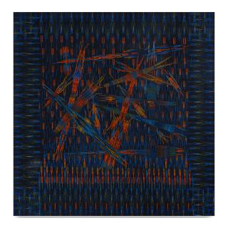 Lee Mullican - Shooting Night, 1975