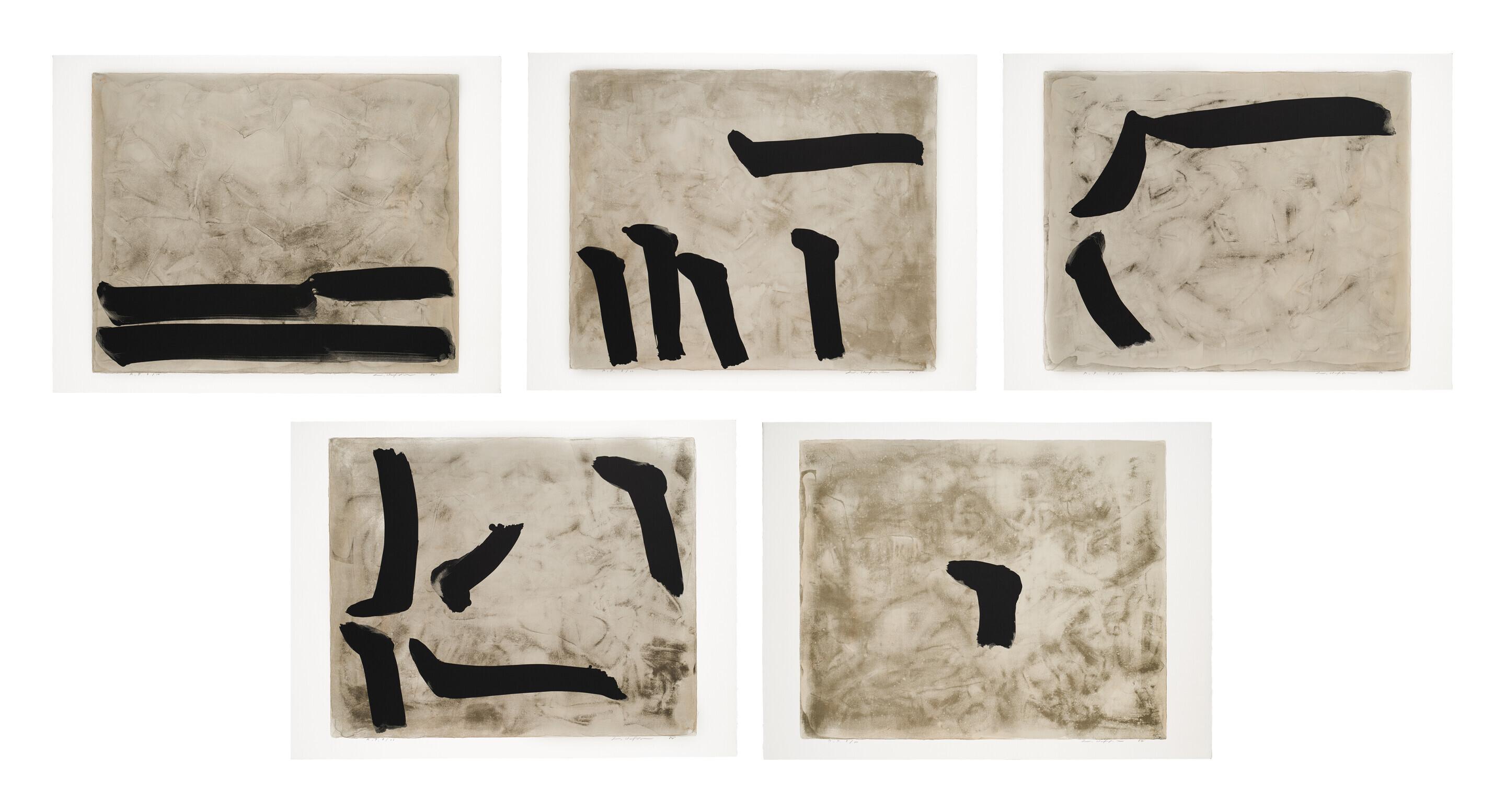 Lee Ufan - In the Ruins 1-5