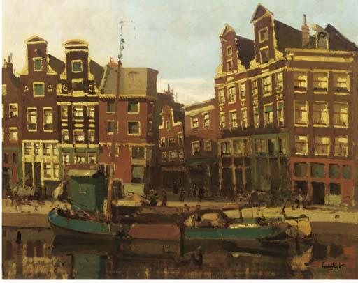 Leendert Van Der Vlist - Prinsengracht met zicht op de Nieuwe Leliestraat