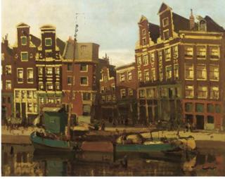 Leendert Van Der Vlist - Prinsengracht met zicht op de Nieuwe Leliestraat