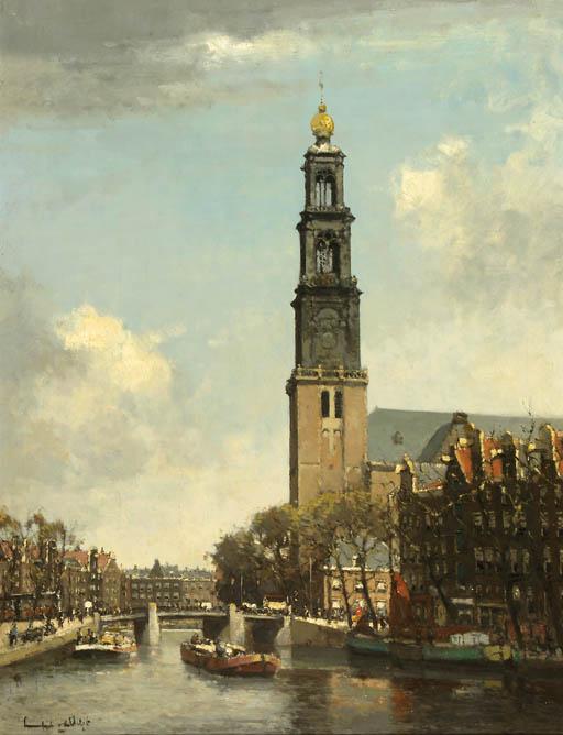 Leendert Van Der Vlist - View Of The Westertoren, Amsterdam