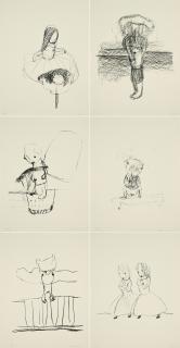 Leiko Ikemura - Mappe mit 16 Lithografien.