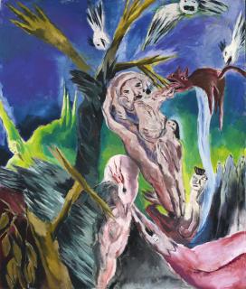 Leiko Ikemura - Unwetter - Recto Komposition (Studie) - Verso