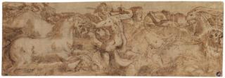 Lelio Orsi - Schlachtenszene. Studie eines Frieses