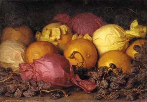 Lemuel Everett Wilmarth - Still Life with Oranges and Raisins