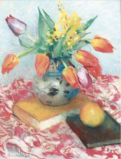 Lena Alexander - Still life with tulips